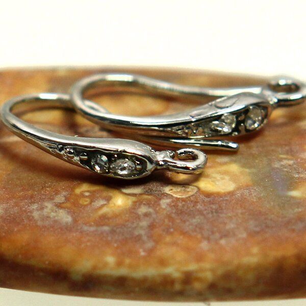 швензы "росинка", цвет платина, 16x8x2.5 мм