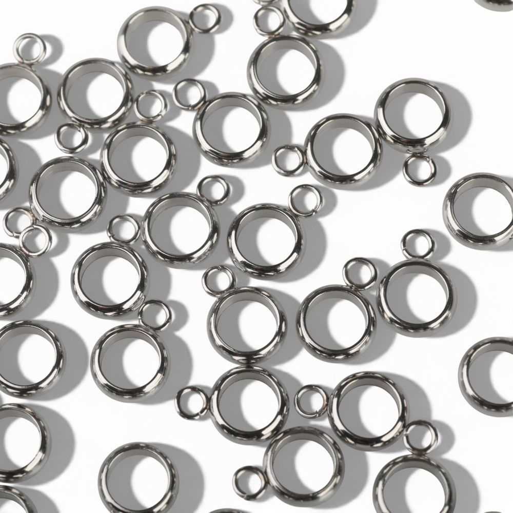 бейл "симпл", 201 stainless steel, цвет стальной, 10x7x2.5 мм