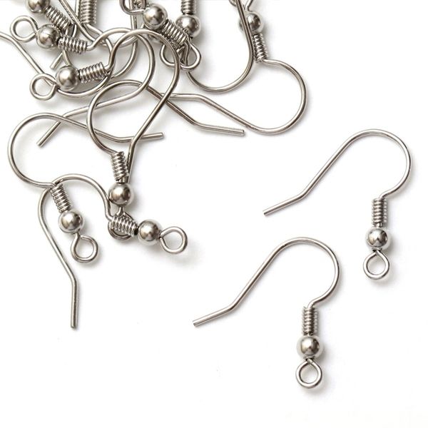 швензы "шарик", цвет серебро, 20х19 мм