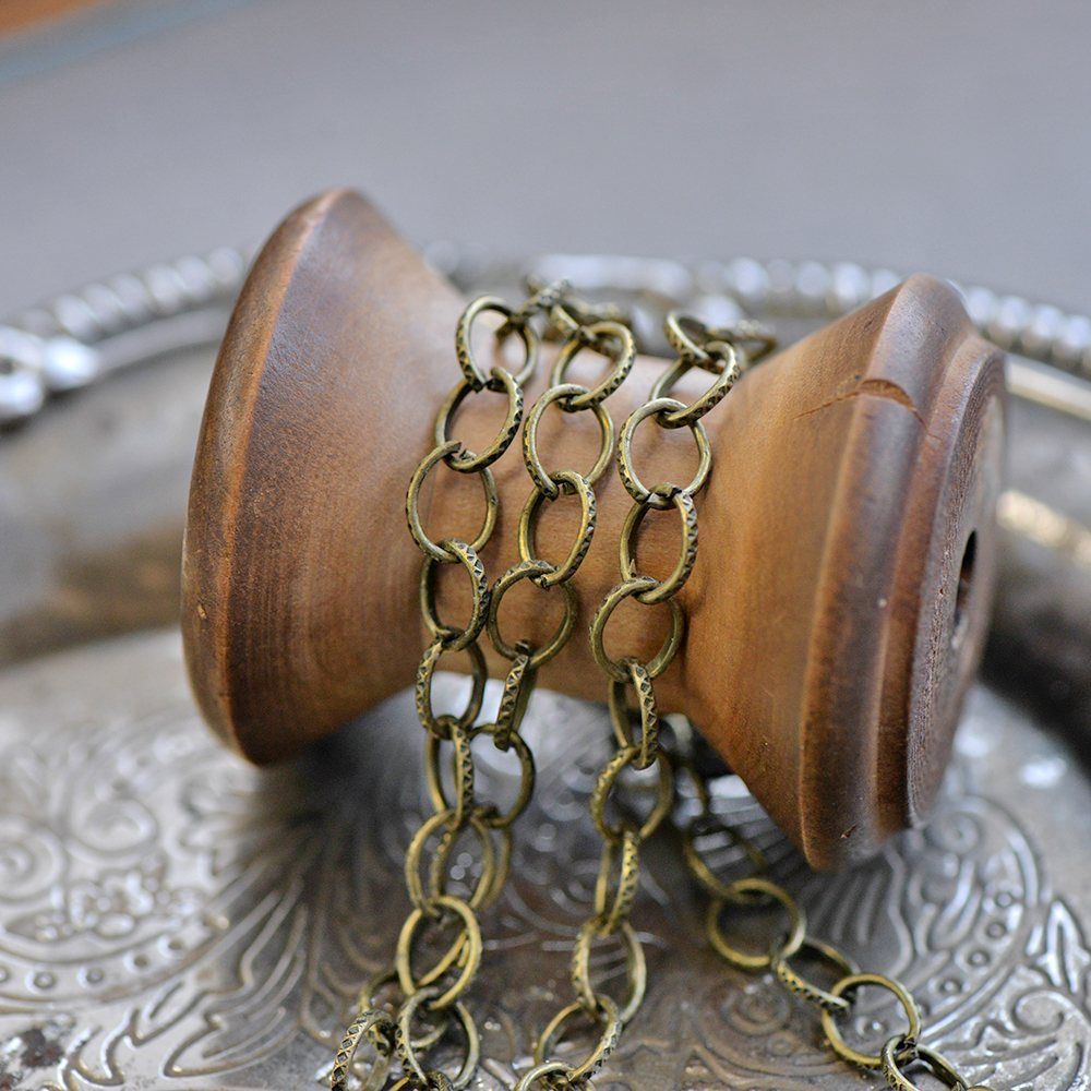 цепочка "даймонд", цвет античная бронза, звено 8x6x1 мм