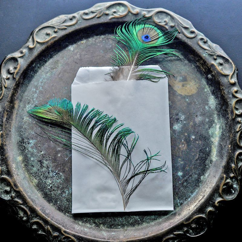 пакет крафт, бумага, цвет белый, 15x10 см