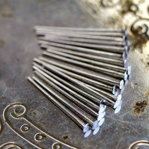 пины-гвоздики, покрытие платиной, 20.5х0,7 мм