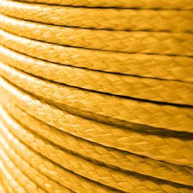 шнур вощеный, цвет ярко-желтый, 1 мм