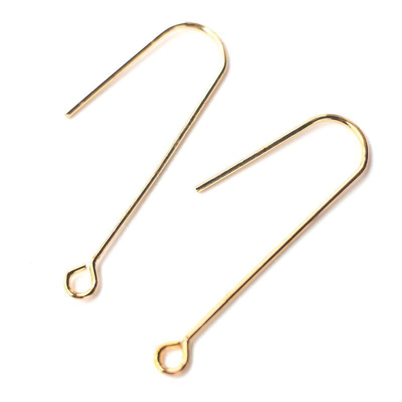 швензы "файбер", позолота, 36x13 мм 