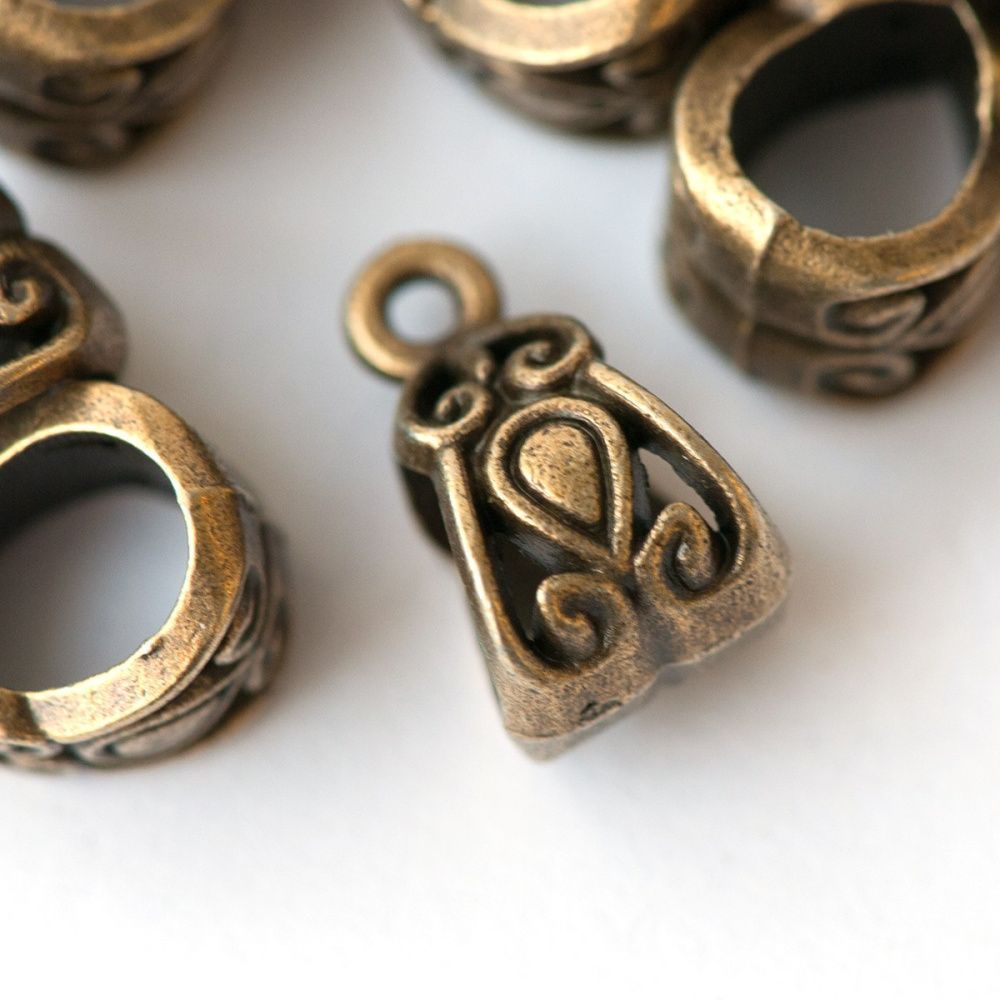 бейл "бута", цвет античная бронза, 13.5х8х8.5 мм