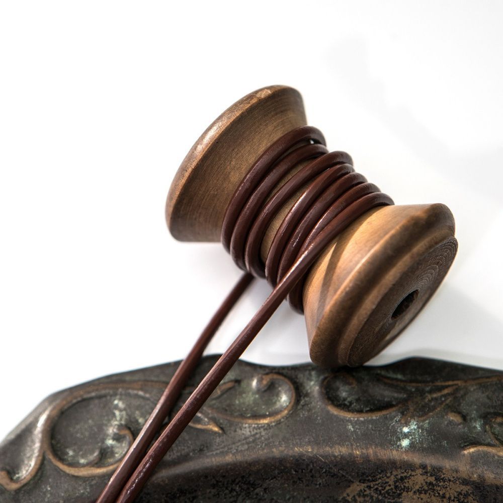 шнур кожаный, цвет шоколадный, диаметр 3 мм