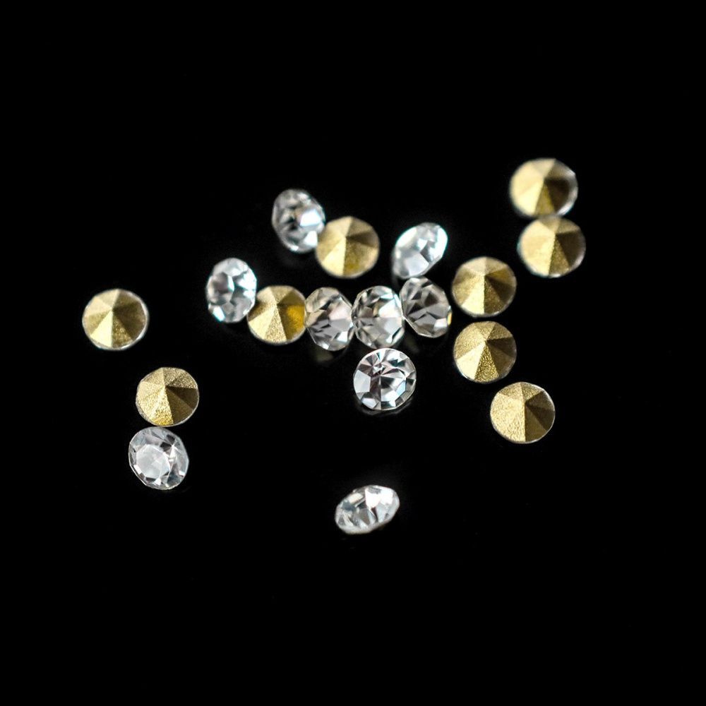 стразы ювелирные, стекло, цвет crystal, 2.3-2.4 мм (уп 20 шт)