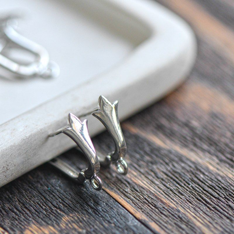 швензы "джилио", цвет платина, 19x11x7 мм