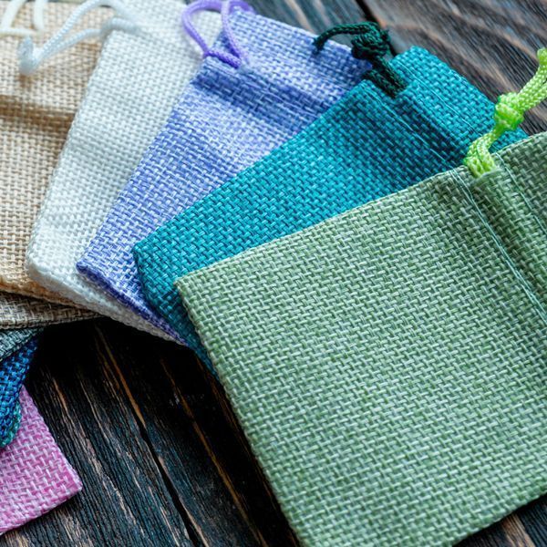 мешочек холщовый, цветовой микс, 90х70 мм