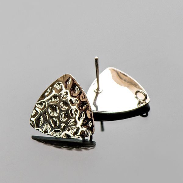 пуссеты "фостер", покрытие платиной, 16.5x17 мм