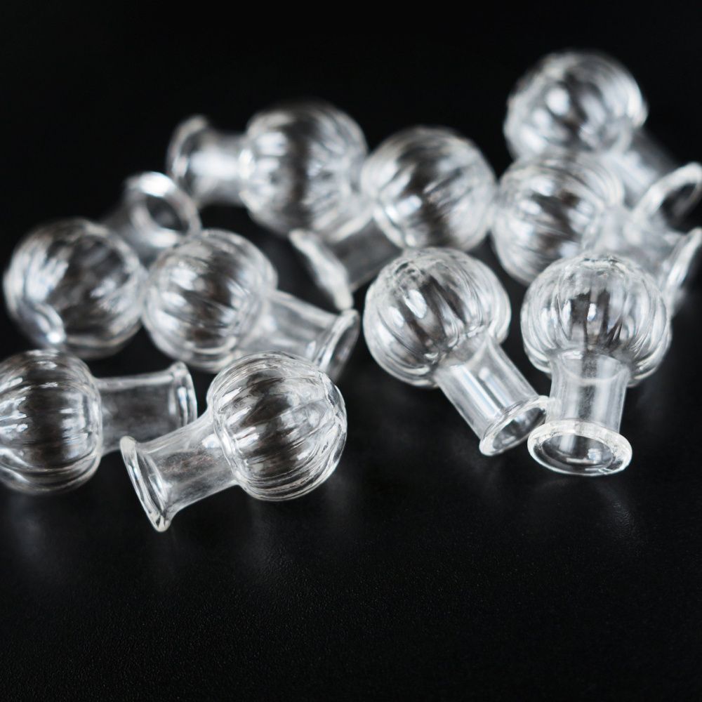 бутылочка тыква, прозрачная, 24.5x16-17.5 мм