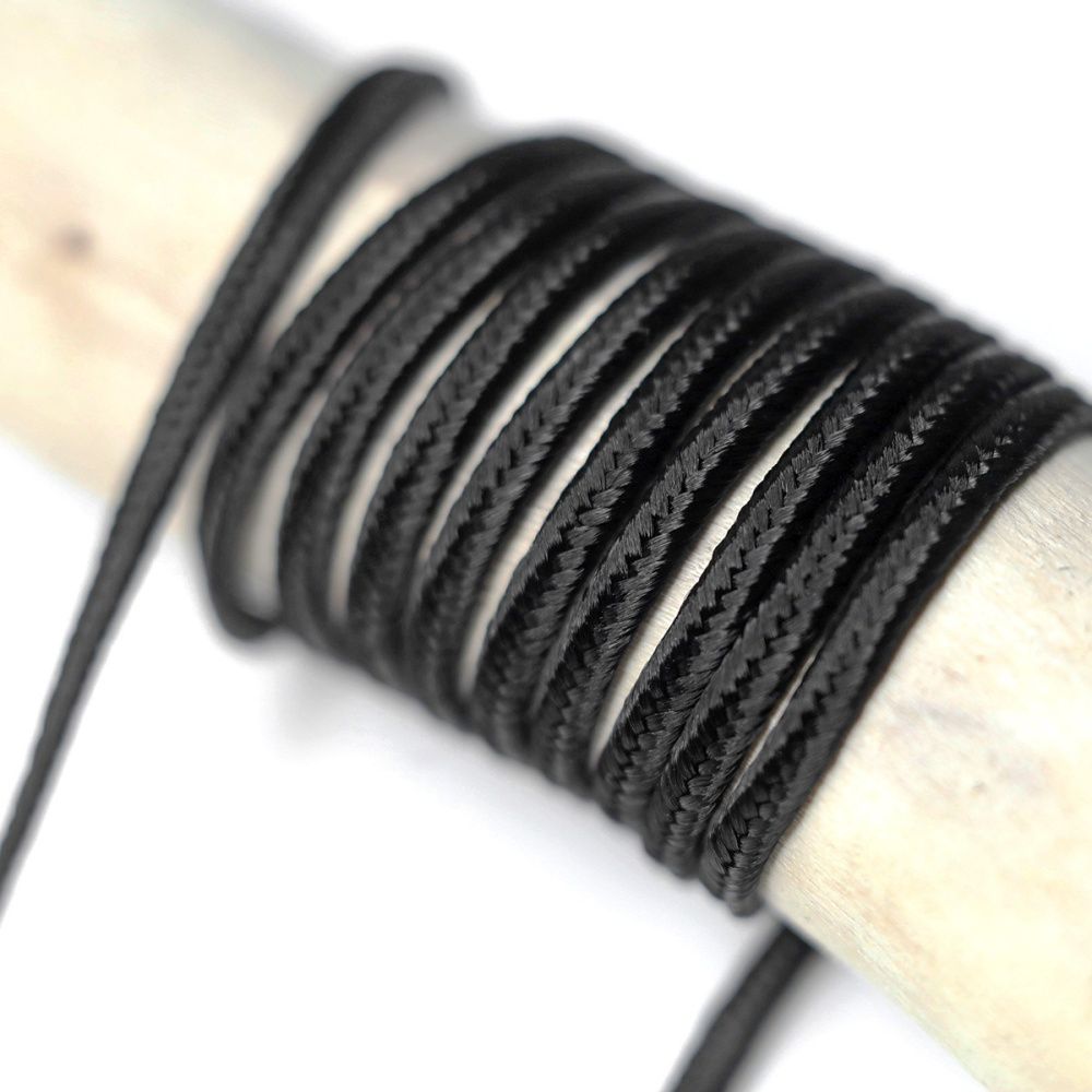 сутаж, цвет черный, 2 мм