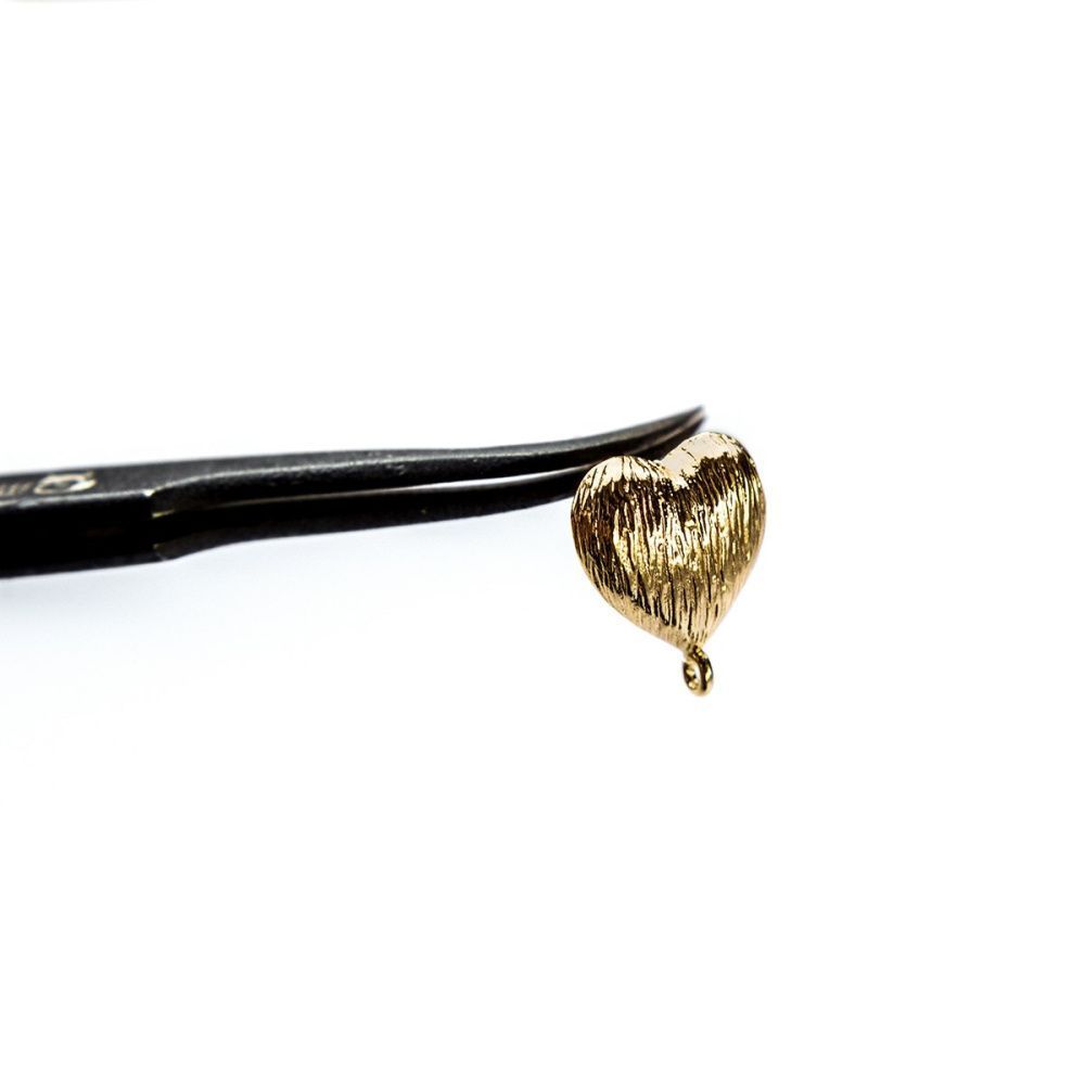 пуссеты "харт-скратч", позолоченные, 16x13.5 мм