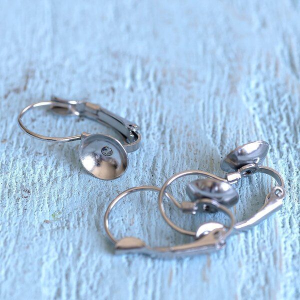 швензы "стил-кап", сталь гипоаллергенная, 19х8х0.8 мм