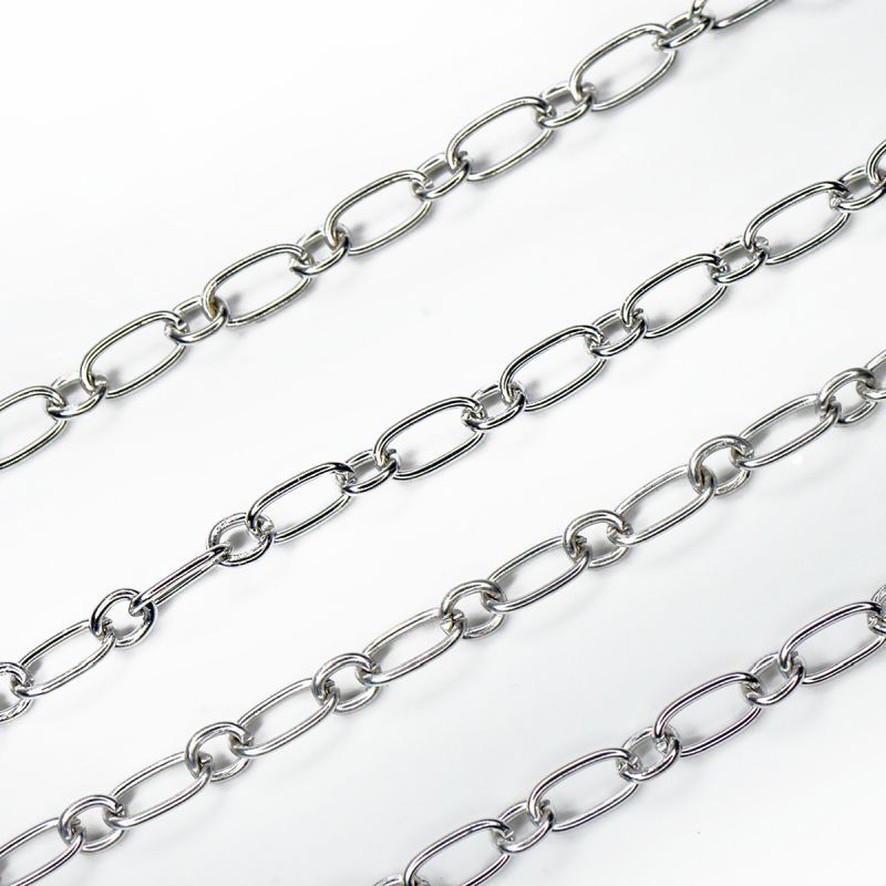 цепочка "венто", цвет платина, 9х5х1 мм