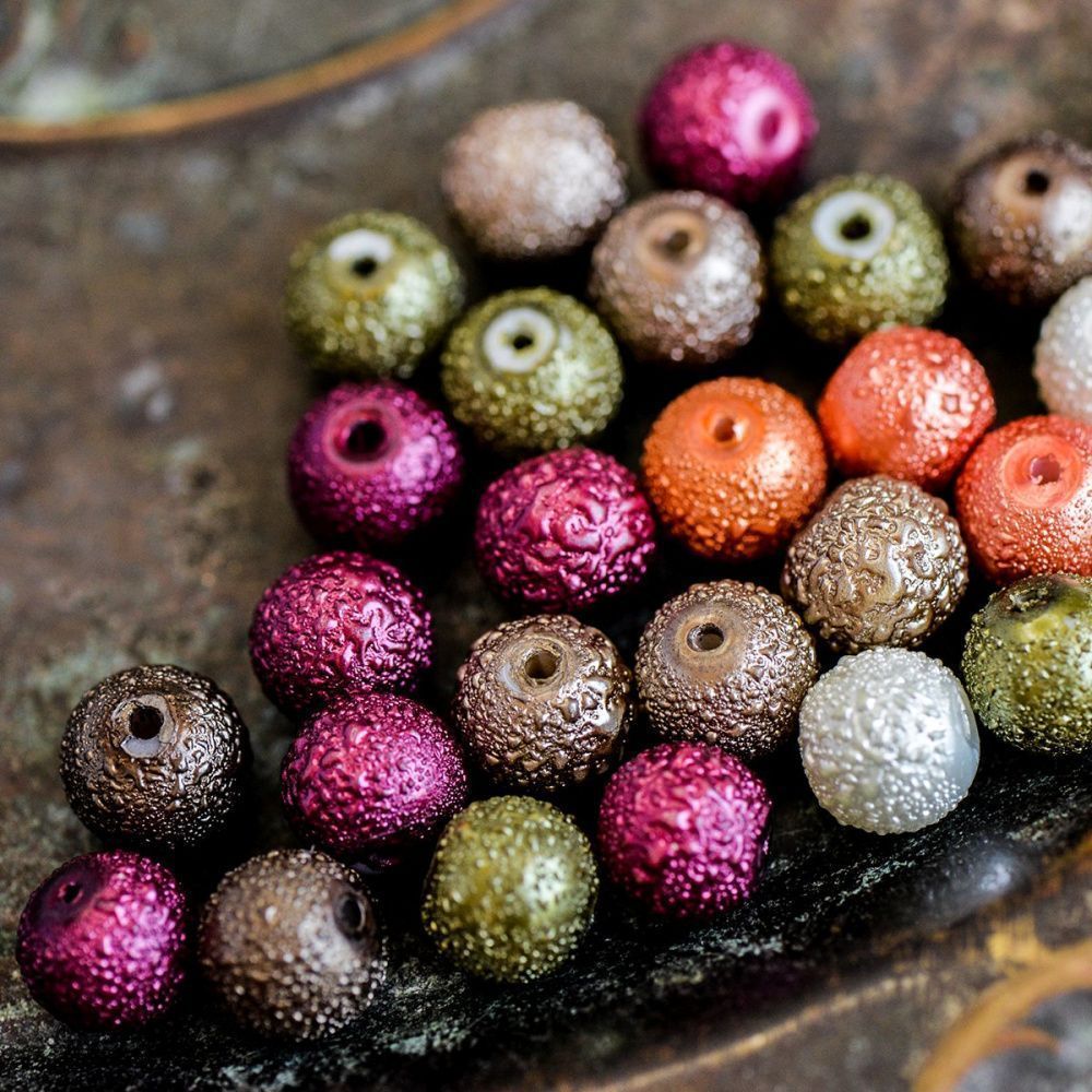 бусина, мокрый жемчуг, стекло, цветовой микс, 10  мм