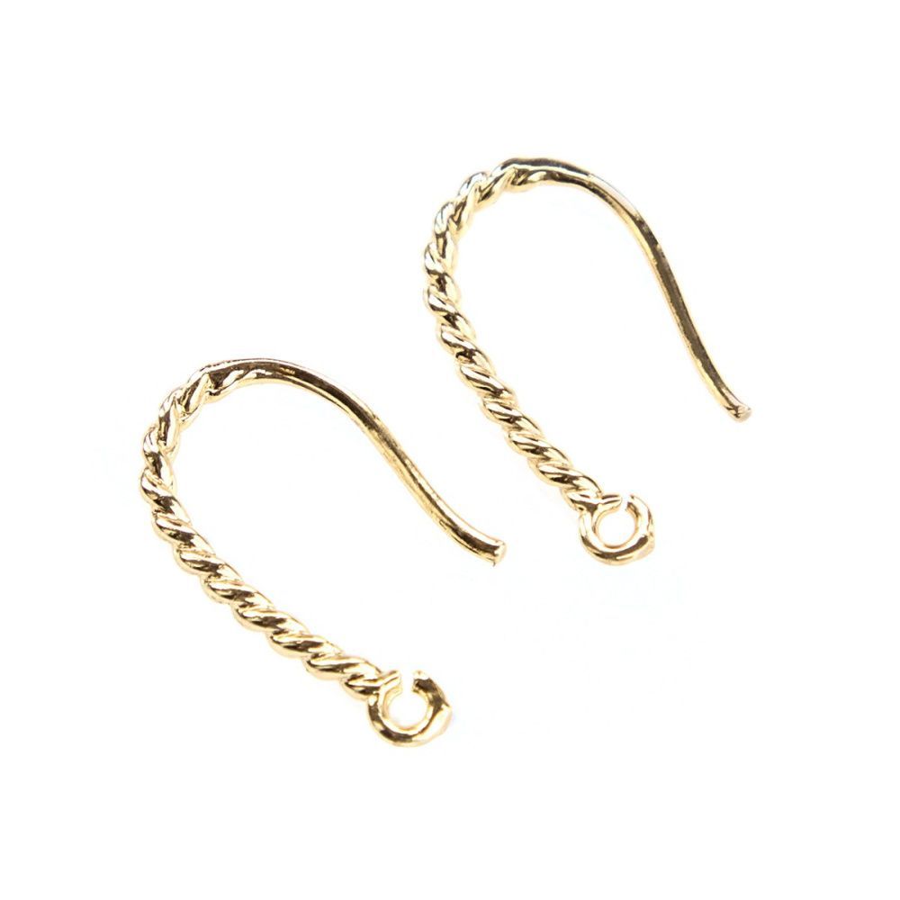 швензы "дениз", позолоченные, 17x9x1.4 мм 