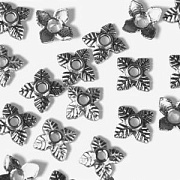 Шапочка для бусин "Чашелистик", цветовой микс, 6x6x2 мм (уп 4 г)