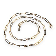 Основа для ожерелья с замком "Скрепка", 304 Stainless Steel, цвет золото, 49,5 см