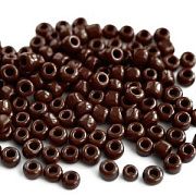 Бисер "Радуга", цвет коричневый непрозрачный, 6/0 (уп 10 г)