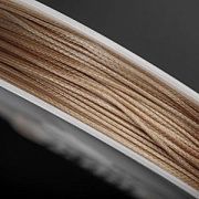 Шнур вощеный, цвет темно-бежевый, 0.5-0.8 мм