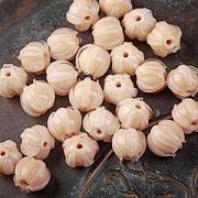 Бусина, Лэмпворк "Бутончик", стекло, цвет карамельный, 10-11x11.5-12.5 мм