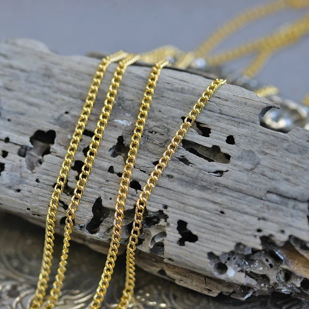 цепочка "твист", цвет золото, звено 3х2х0.6 мм