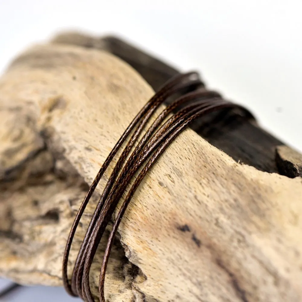 шнур вощеный, цвет светло-коричневый, 1 мм