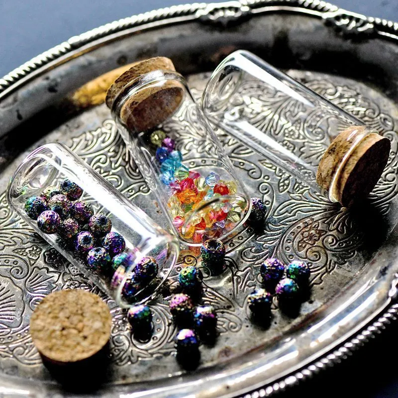 колба с крышкой, прозрачная, 60x30 мм