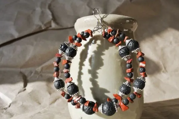 Серьги в афростиле «Терракота»