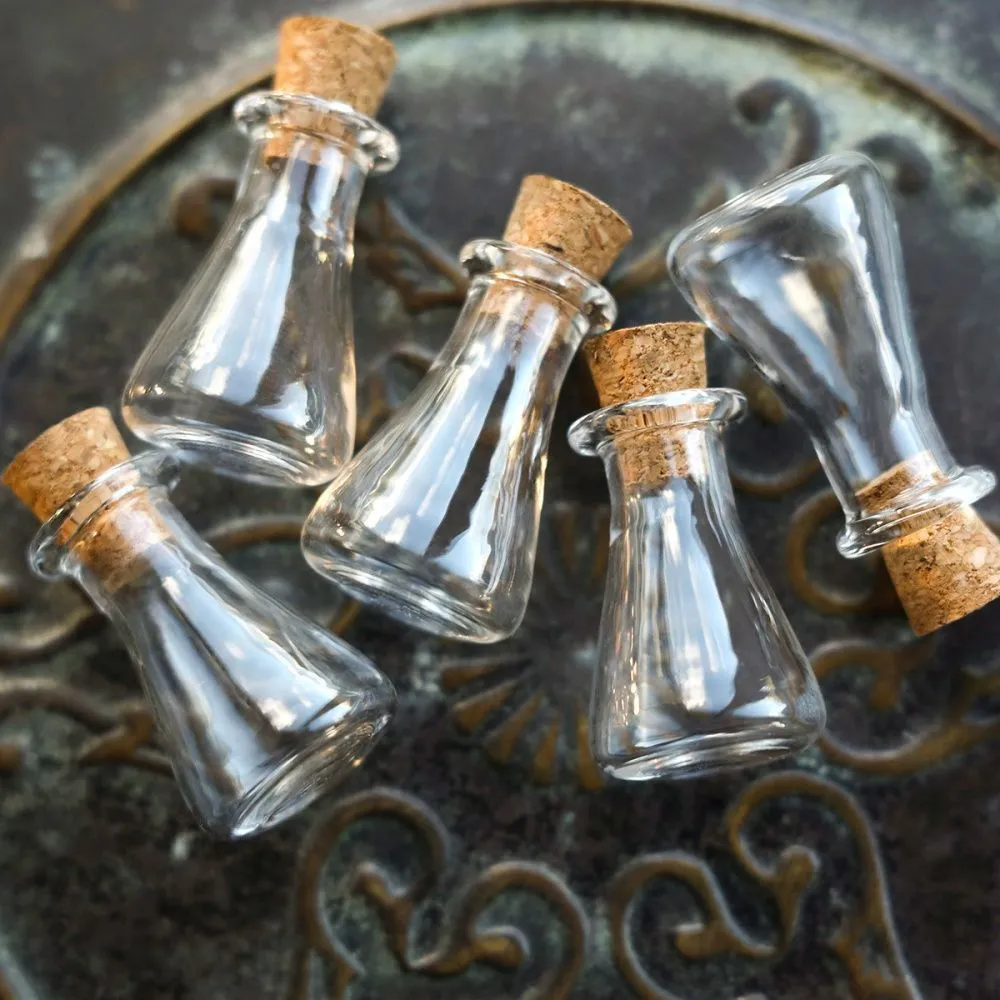 колба с крышкой, прозрачная, 24x16 мм