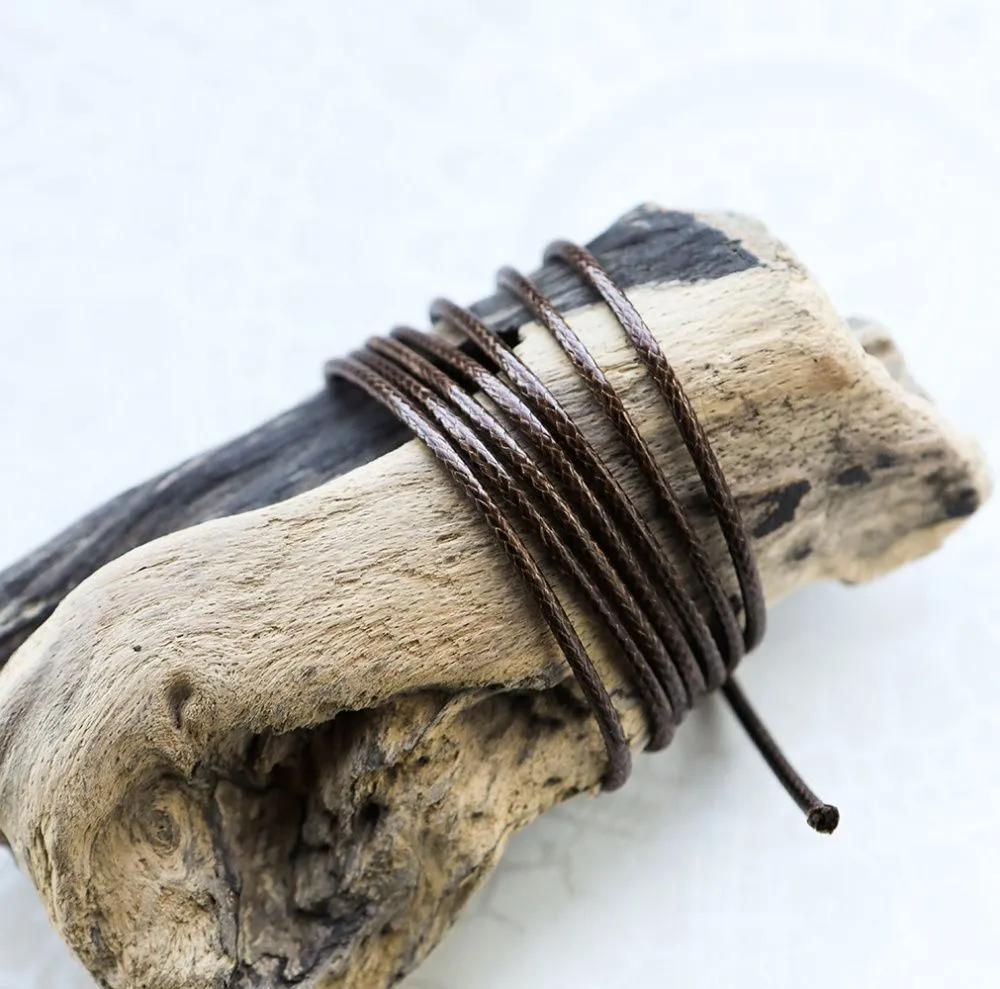 шнур вощеный, цвет кофе, 2 мм