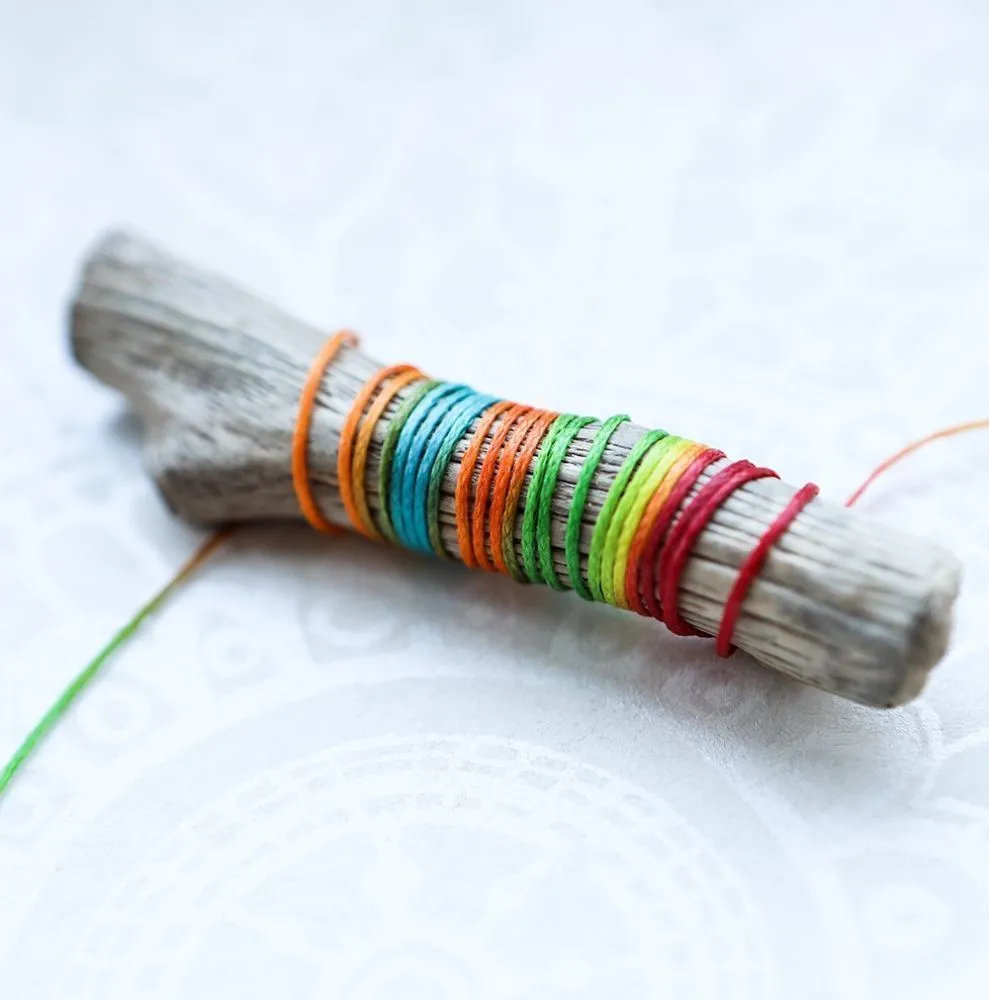 шнур вощеный, цвет мультиколор, 1х0.3 мм