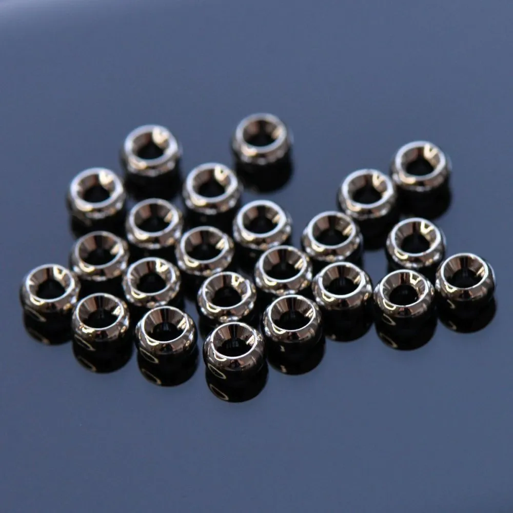 бусина-разделитель, металл "рондель", покрытие платина, 5x3 мм