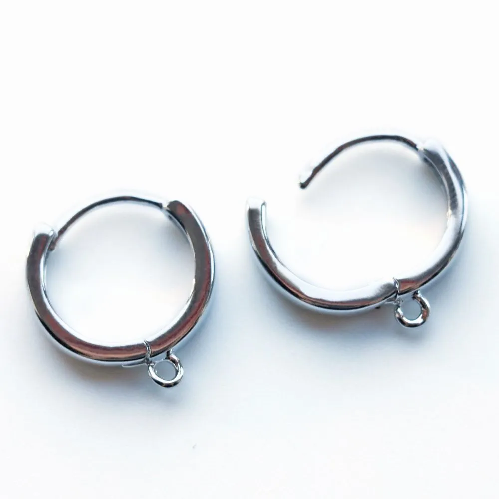 швензы "ринг", покрытие платиной, 17x15x3 мм 