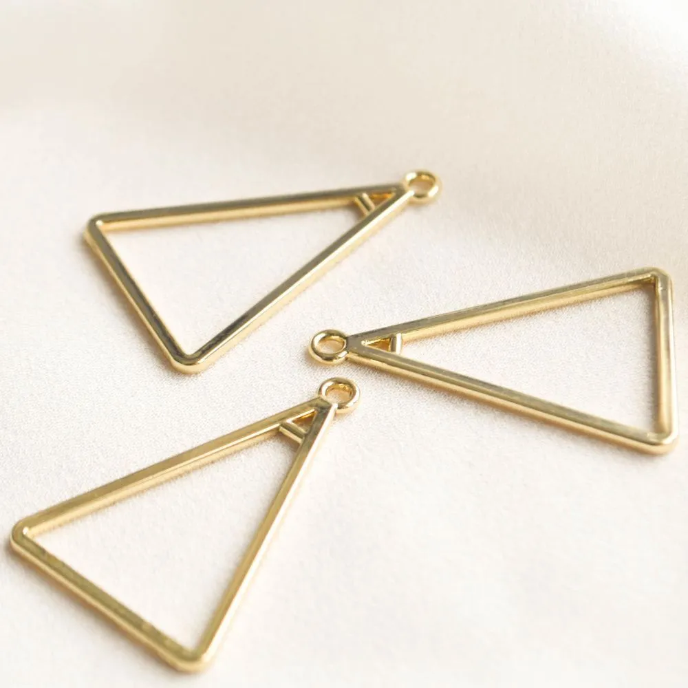 коннектор "тригон", цвет светлое золото, 31x21x1.5 мм