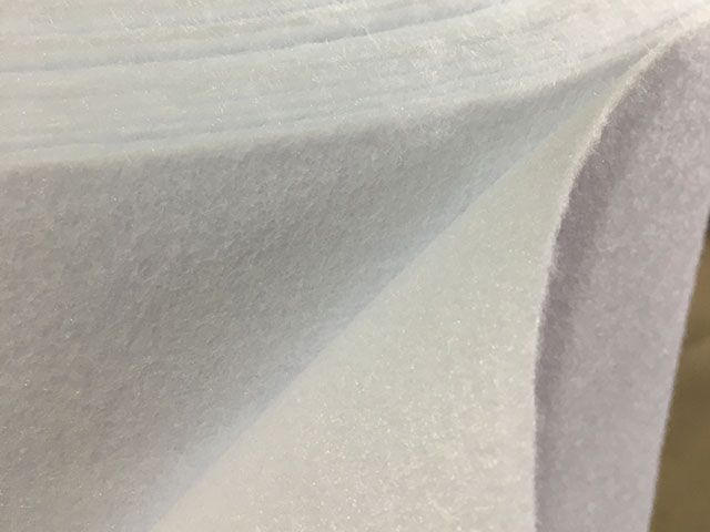 фетр rn-01 белый, 1 мм, погонный метр шир. 1.1 м