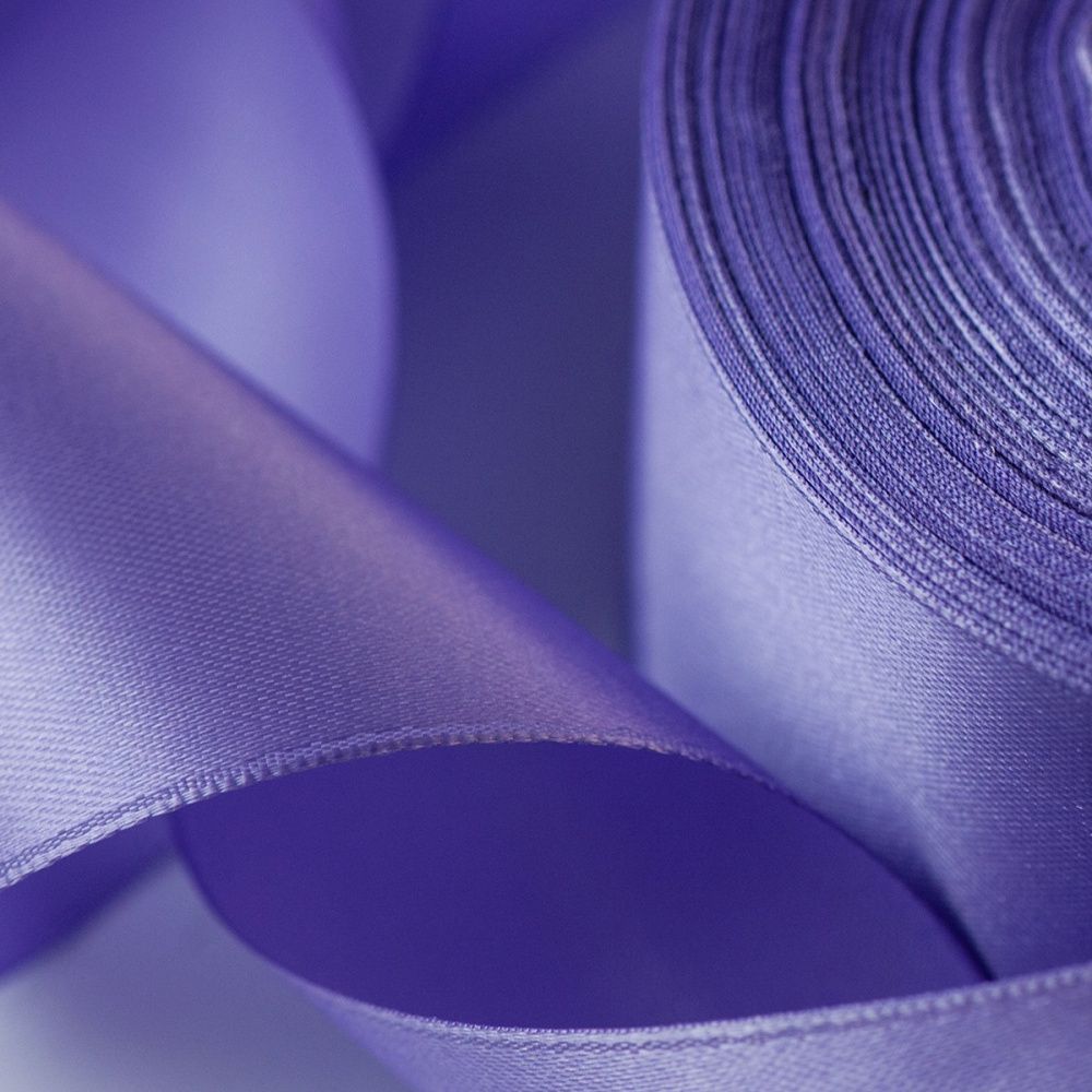 лента, атлас, цвет сиреневая глициния, ширина 50 мм ленты