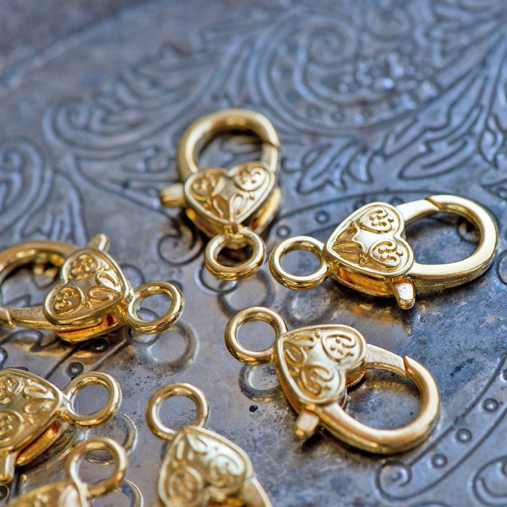 Замочки замочек-лобстер "тибет", цвет золото, 26х25х13 мм