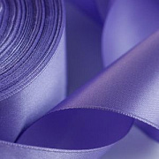 Лента, атлас, цвет сиреневая глициния, ширина 50 мм