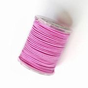 Резинка круглая шляпная, цвет розовый, 1 мм, боб 5 м 