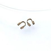 Протектор ювелирного тросика, цвет античная бронза, 5х4х1 мм (уп 10 шт)
