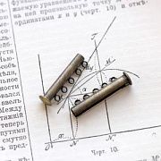 Застежка "Слайдер" многорядная, цвет бронза, 30х10 мм