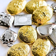 Микс металлический из подвесок "Медальон", цветовой и размерный микс (шт)
