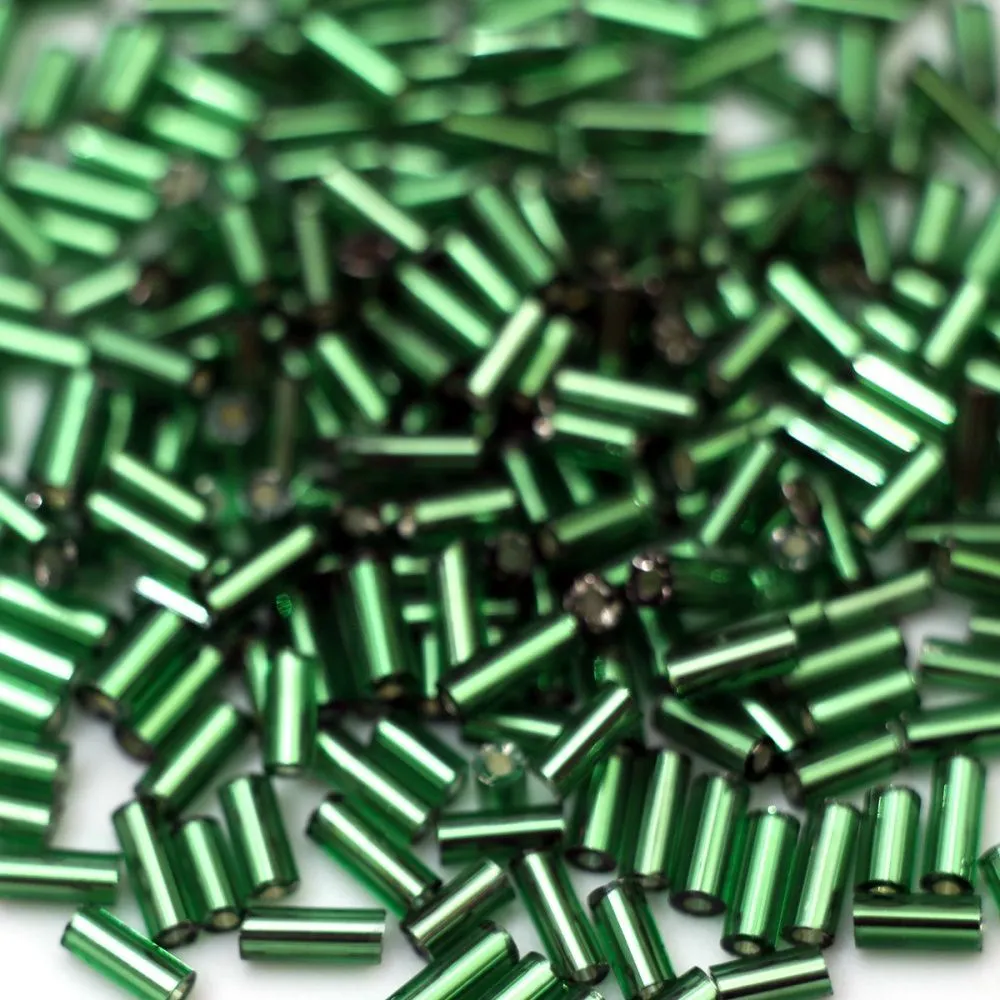 бисер "радуга", рубка, цвет приглушенный зеленый/серебрение (уп 7 г)