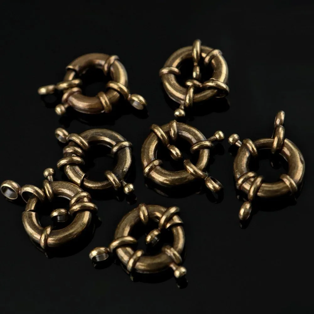 Замочки замочек-кольцо, цвет античная бронза, 17 мм