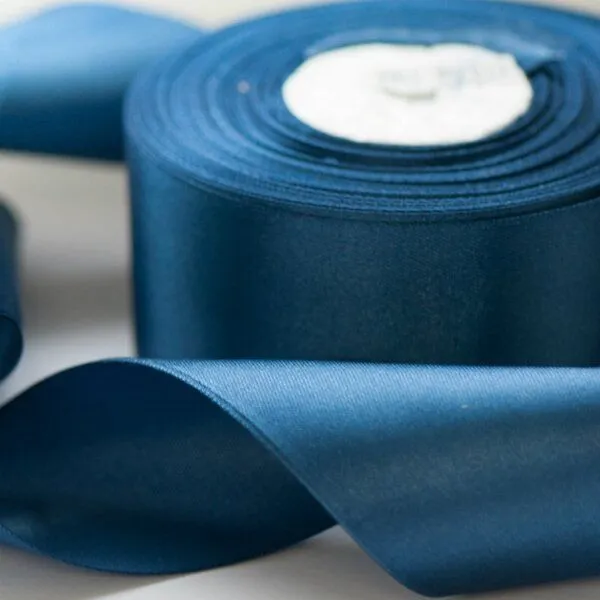 лента, атлас, цвет морской волны, ширина 50 мм ленты