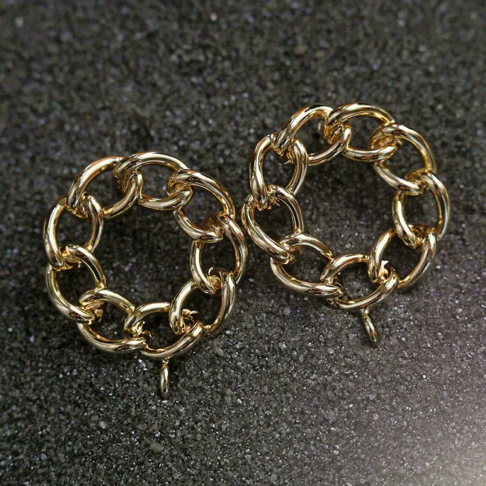 пуссеты "армор", позолоченные, 20x17 мм