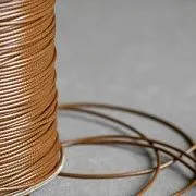 Шнур вощеный, цвет коричневый светлый, 1.5 мм