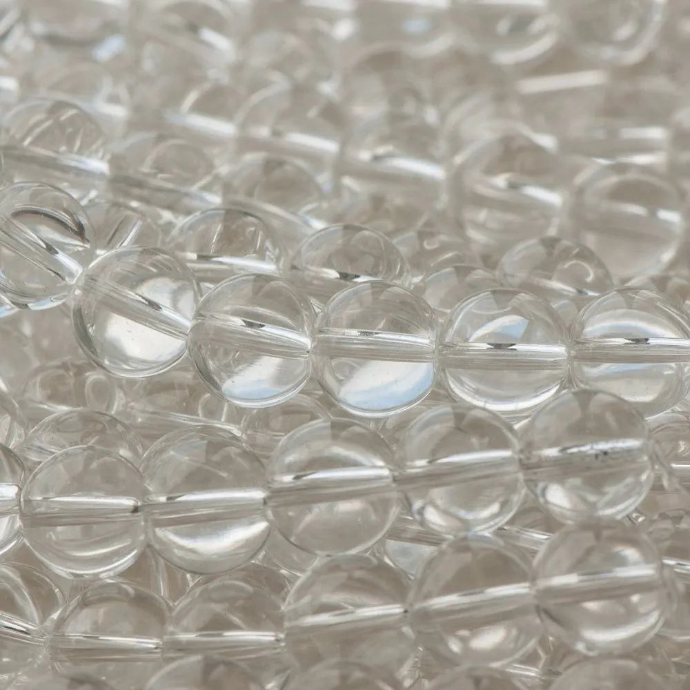 бусина, стекло 12, цвет прозрачный, 11-12 мм